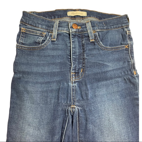 Madewell 9” Mid-Rise Skinny Jean size 25 dark wash denim - Picture 2 of 5